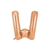 Rose Gold Alphabet Foil Balloon Letter W