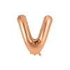 Rose Gold Alphabet Foil Balloon Letter V