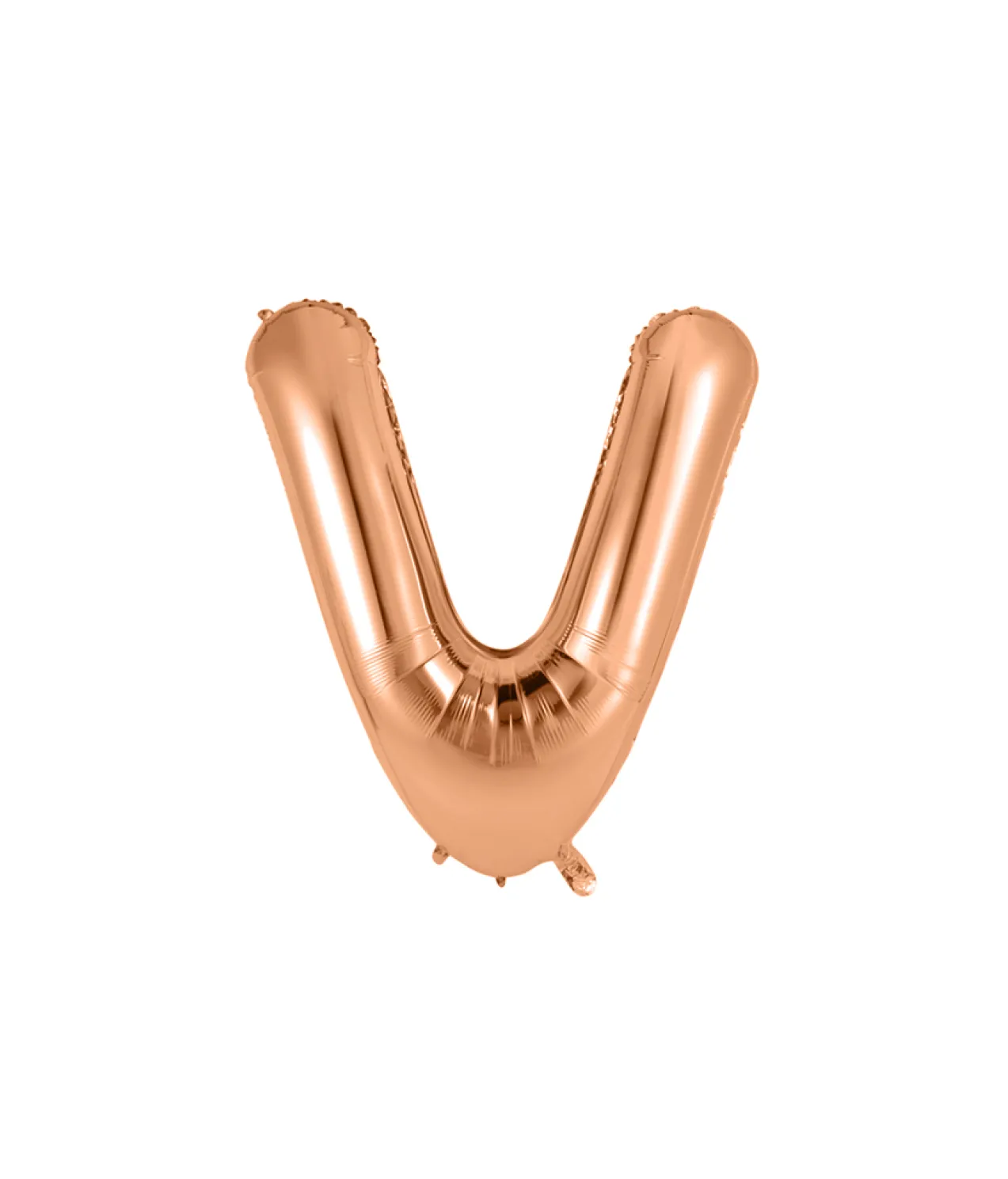 Rose Gold Alphabet Foil Balloon Letter V