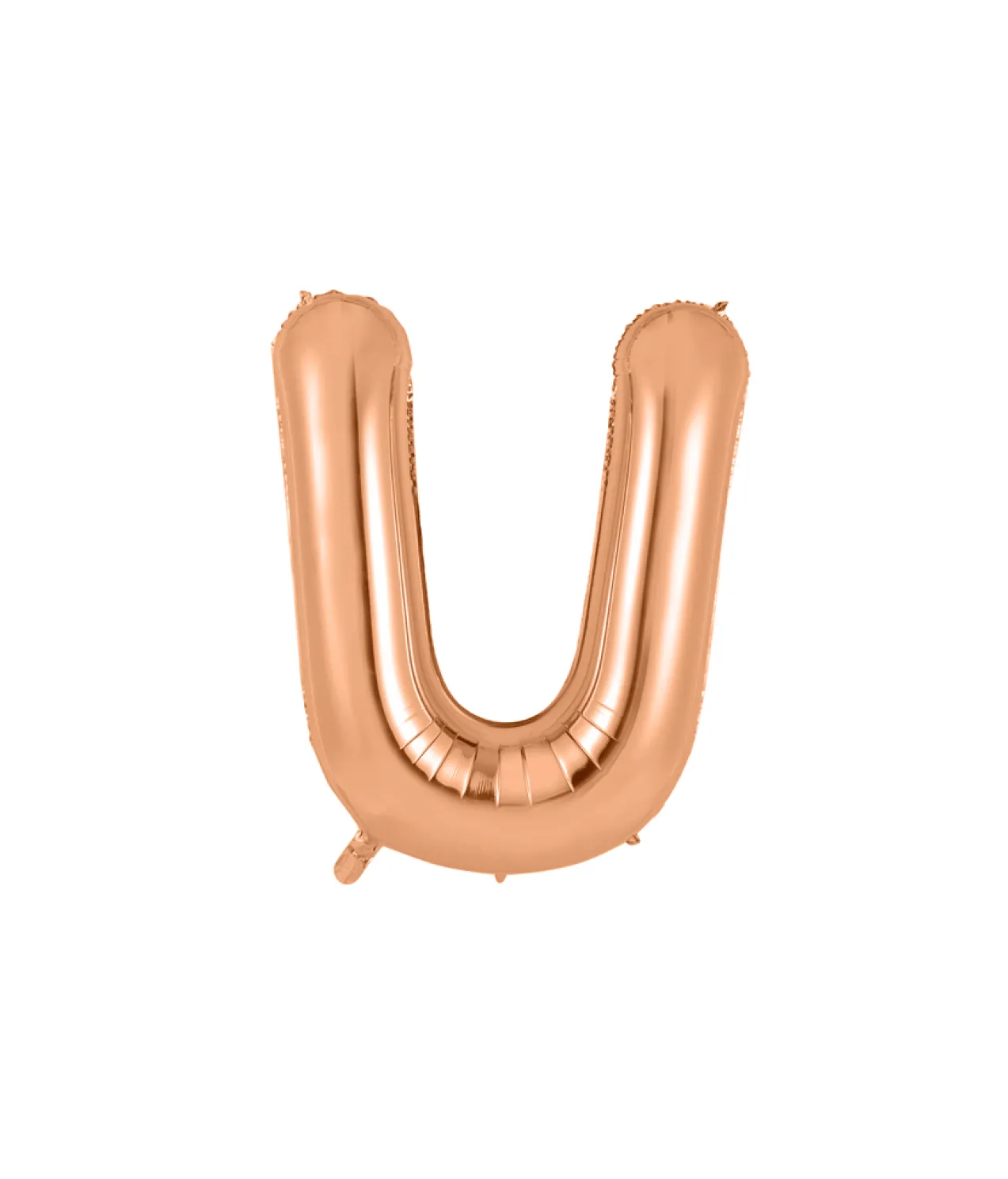 Rose Gold Alphabet Foil Balloon Letter U