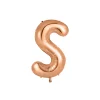 Rose Gold Alphabet Foil Balloon Letter S