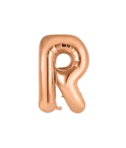 Rose Gold Alphabet Foil Balloon Letter R