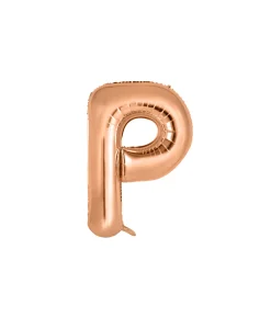 Rose Gold Alphabet Foil Balloon Letter P
