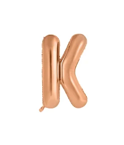 Rose Gold Alphabet Foil Balloon Letter K