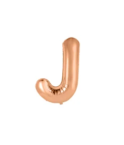 Rose Gold Alphabet Foil Balloon Letter J