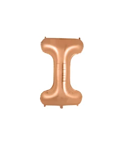 Rose Gold Alphabet Foil Balloon Letter I