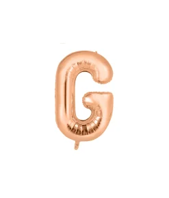 Rose Gold Alphabet Foil Balloon Letter G