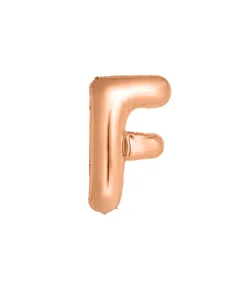 Rose Gold Alphabet Foil Balloon Letter F
