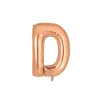 Rose Gold Alphabet Foil Balloon Letter D