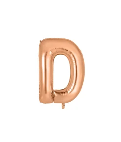Rose Gold Alphabet Foil Balloon Letter D