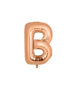 Rose Gold Alphabet Foil Balloon Letter B