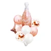 Rose Gold Cheers Party Balloon Set 8pc