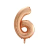 Rose Gold Foil Number Balloon 6