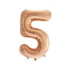 Rose Gold Foil Number Balloon 5