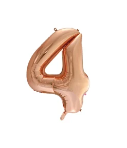 Rose Gold Foil Number Balloon 4