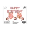 Rose Gold Happy Birthday Balloons Assorted 28pc