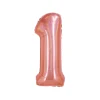Rose Gold Holographic Foil Number Balloon 1