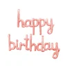 Rose Gold Script Happy Birthday