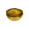 Round Amber Borosilicate Glass Container 370ml