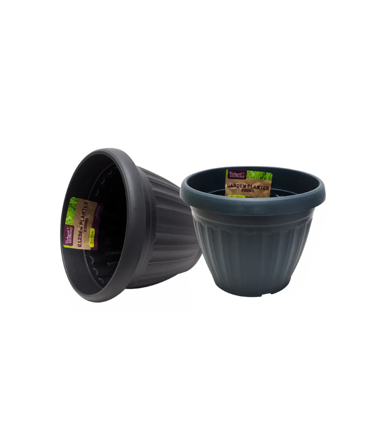 Round Plant Pot Assorted 25x19cm