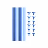 Royal Blue Balloon Stick & Cup Set 12pk