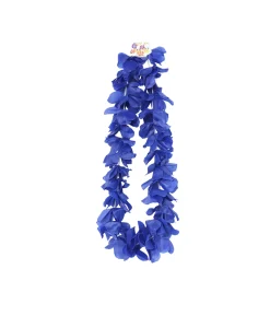 Royal Blue Flower Lei