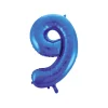 Royal Blue Foil Number Balloon 9