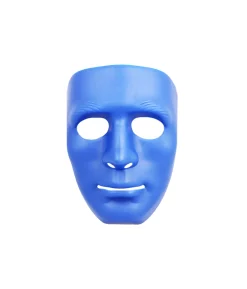 Royal Blue Full Face Plastic Mask