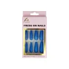 Royal Blue Glitter Press On Nails 24pc