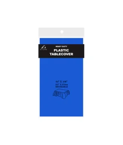 Royal Blue Plastic Tablecover 137x274cm