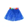 Royal Blue Short Hula Skirt 40cm