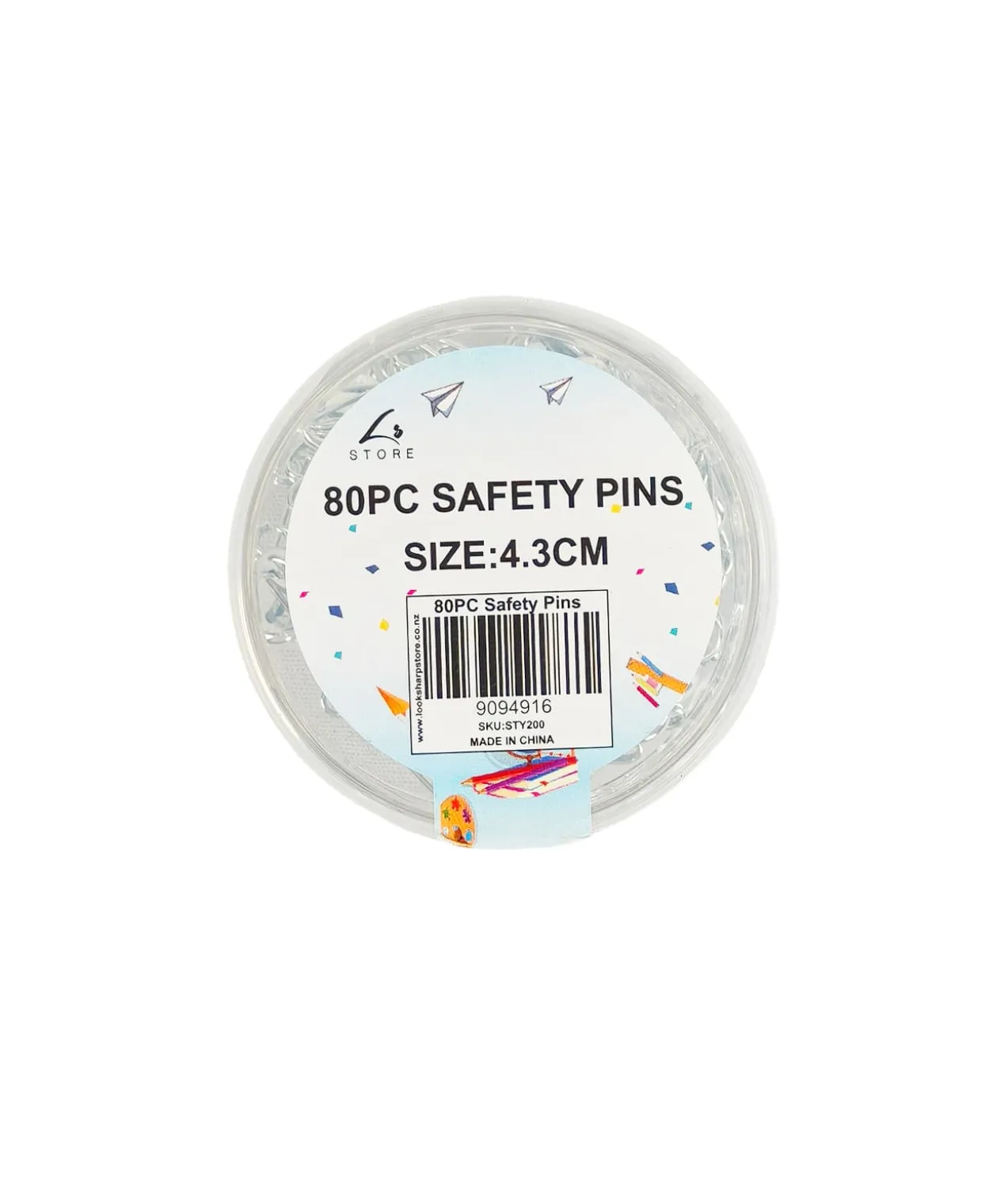 Safety Pins 80pc 4.3cm