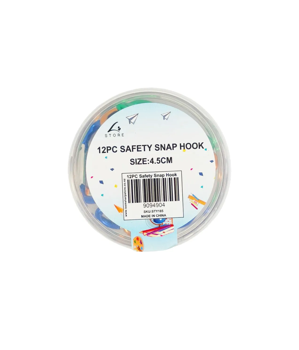 Safety Snap Hook 12pc 4.5cm