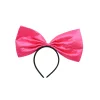 Satin Hot Pink Bow Headband 30cm