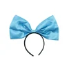 Satin Light Blue Bow Headband 30cm