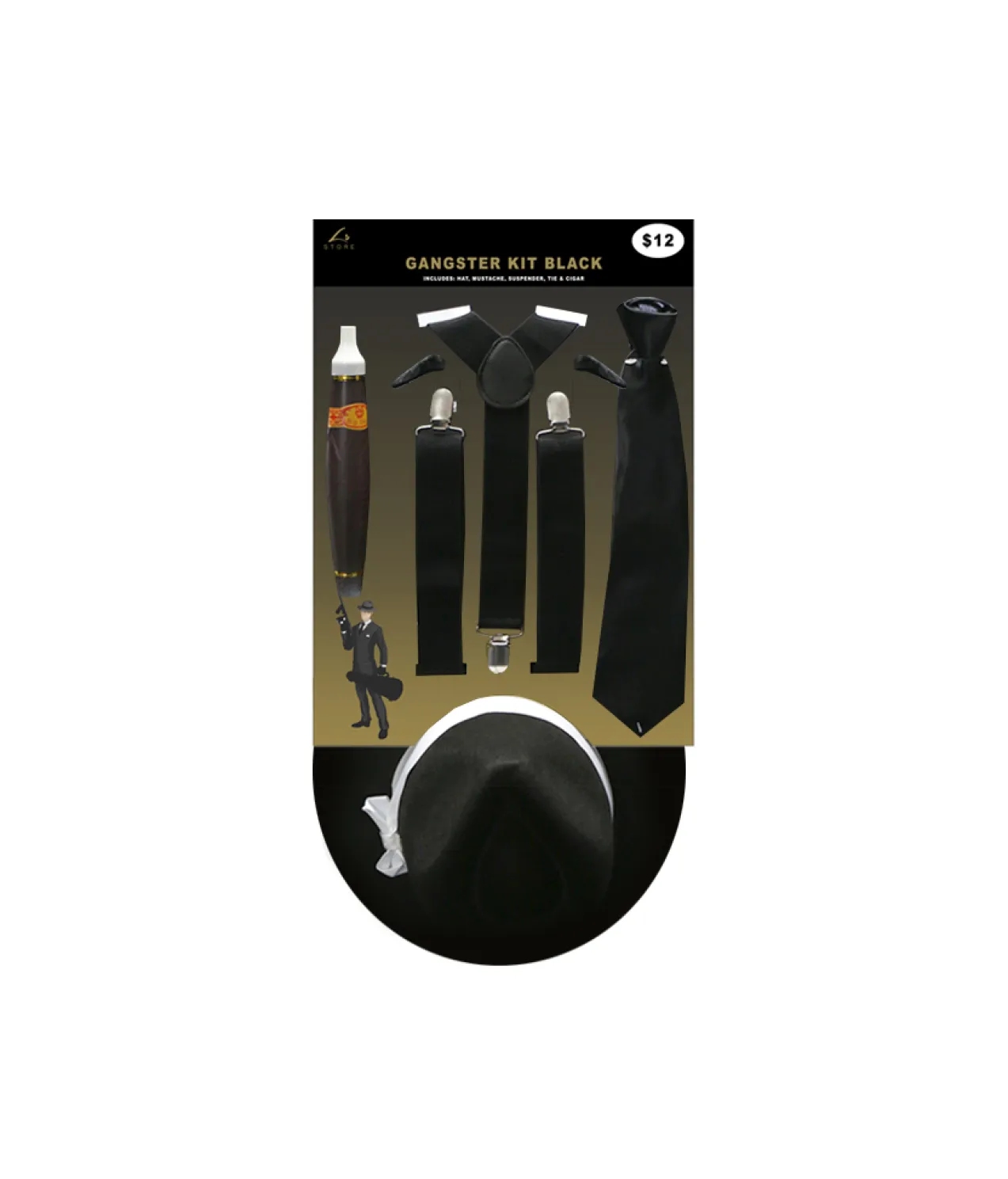 1920’s Black Gangster Kit 5pc