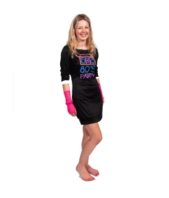 80’S Dress & Gloves