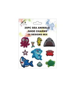 Sea Animals Shoe Charms 20pc