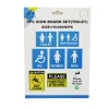 Sign Board Set (Toilet) 8pc 15x20cm