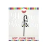 Silver Acrylic Happy Birthday Topper
