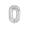 Silver Alphabet Foil Balloon Letter O