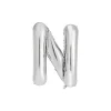 Silver Alphabet Foil Balloon Letter N