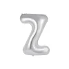 Silver Alphabet Foil Balloon Letter Z