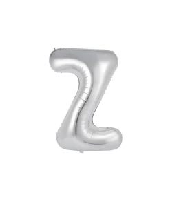 Silver Alphabet Foil Balloon Letter Z