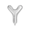 Silver Alphabet Foil Balloon Letter Y