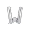 Silver Alphabet Foil Balloon Letter W