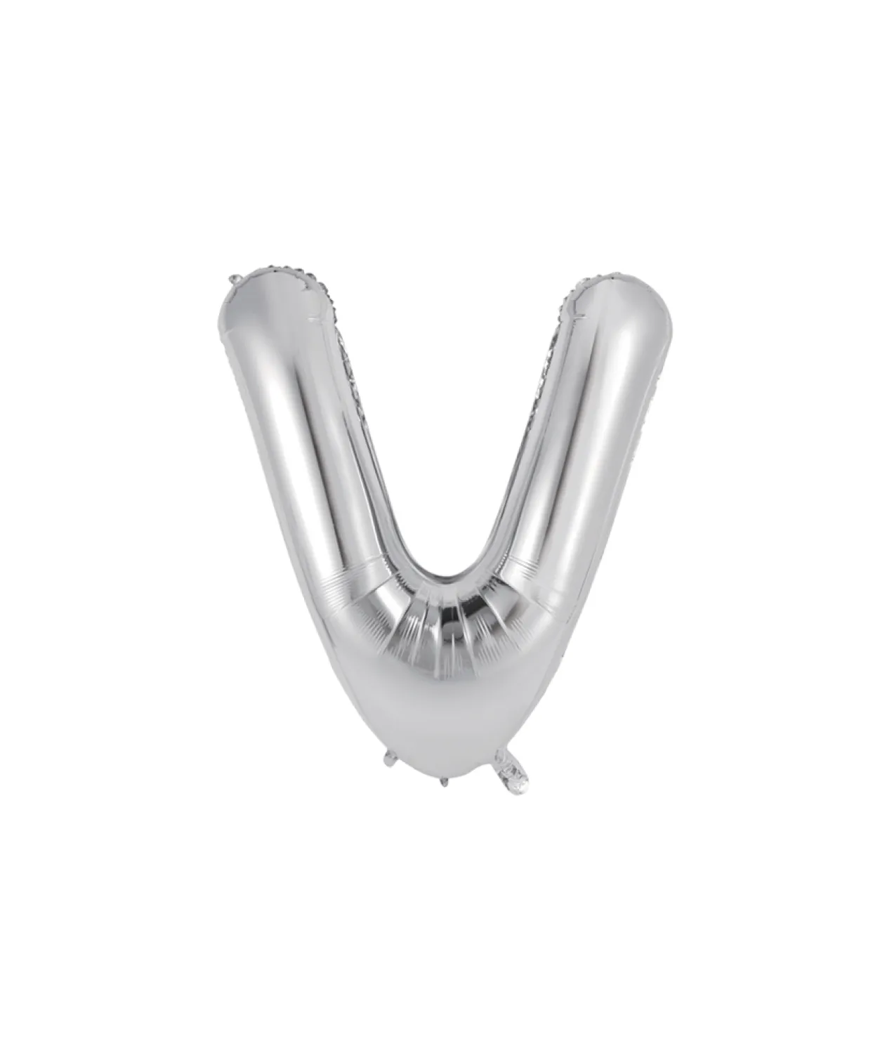 Silver Alphabet Foil Balloon Letter V