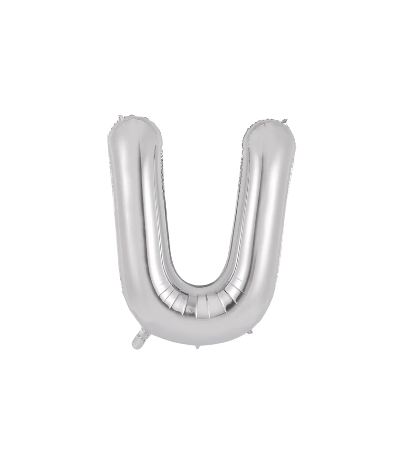 Silver Alphabet Foil Balloon Letter U