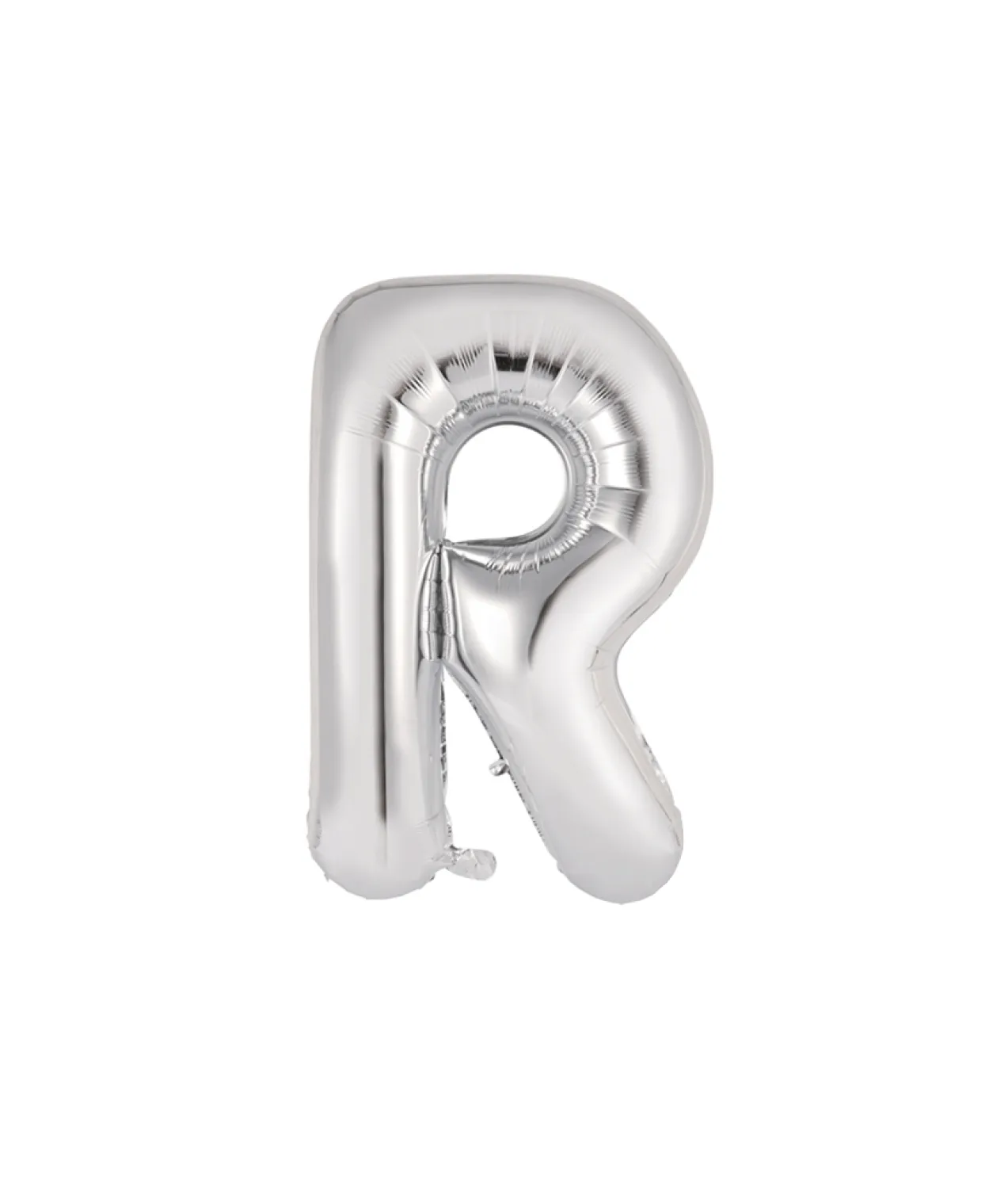 Silver Alphabet Foil Balloon Letter R