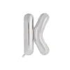 Silver Alphabet Foil Balloon Letter K